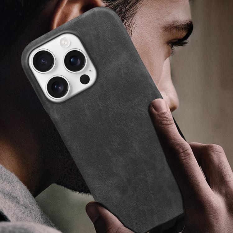 Fro iPhone 14 Pro Retro-skin Magnetic Vegan Leather Back Phone Case