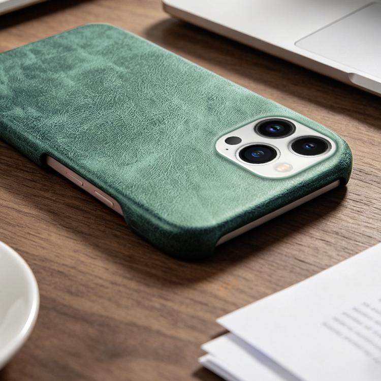 For iPhone 13 Pro Max Retro-skin Magnetic Vegan Leather Back Phone Case