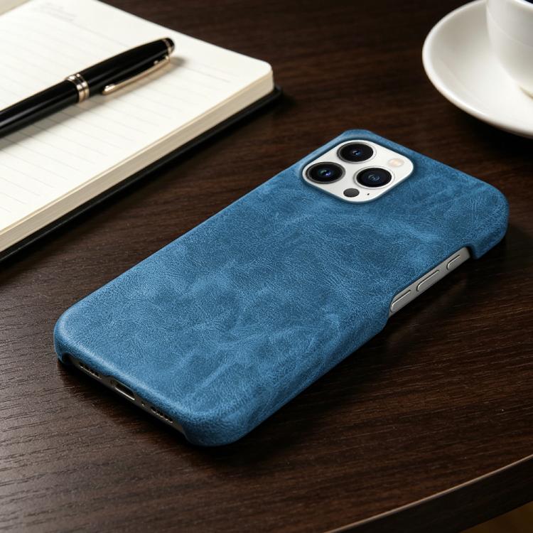 For iPhone 13 Pro Max Retro-skin Magnetic Vegan Leather Back Phone Case