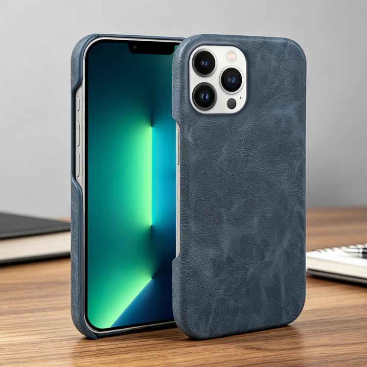 For iPhone 13 Pro Max Retro-skin Magnetic Vegan Leather Back Phone Case