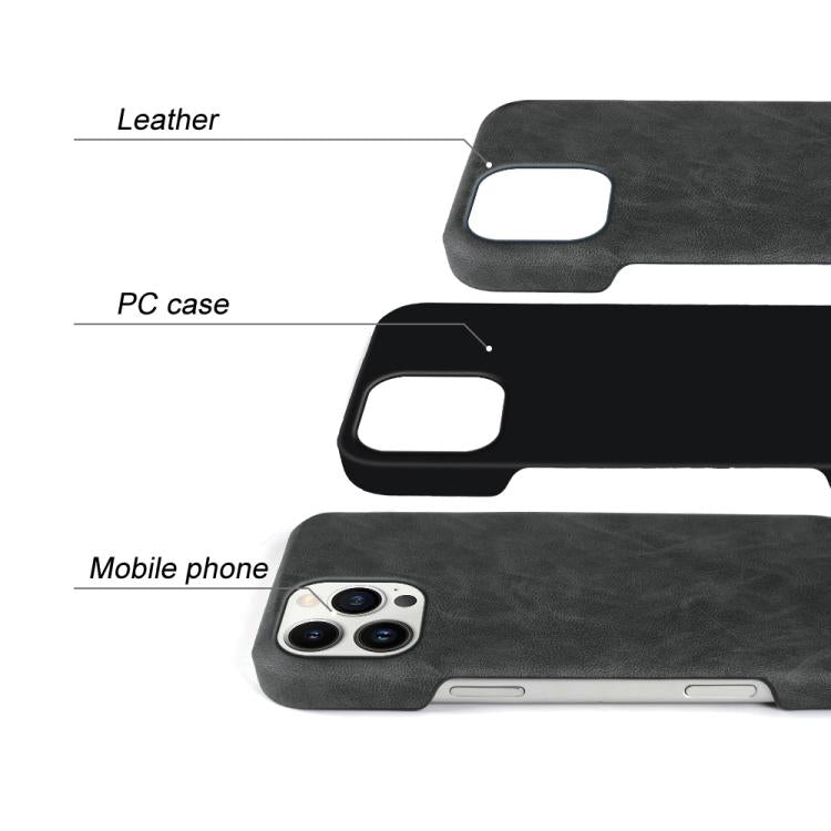 For iPhone 13 Pro Retro-skin Magnetic Vegan Leather Back Phone Case