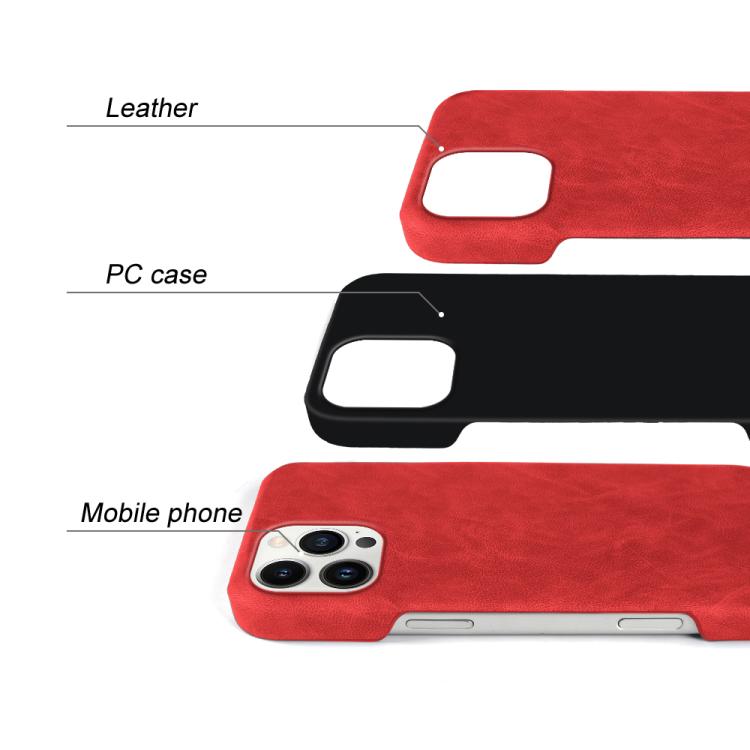 For iPhone 13 Pro Retro-skin Magnetic Vegan Leather Back Phone Case
