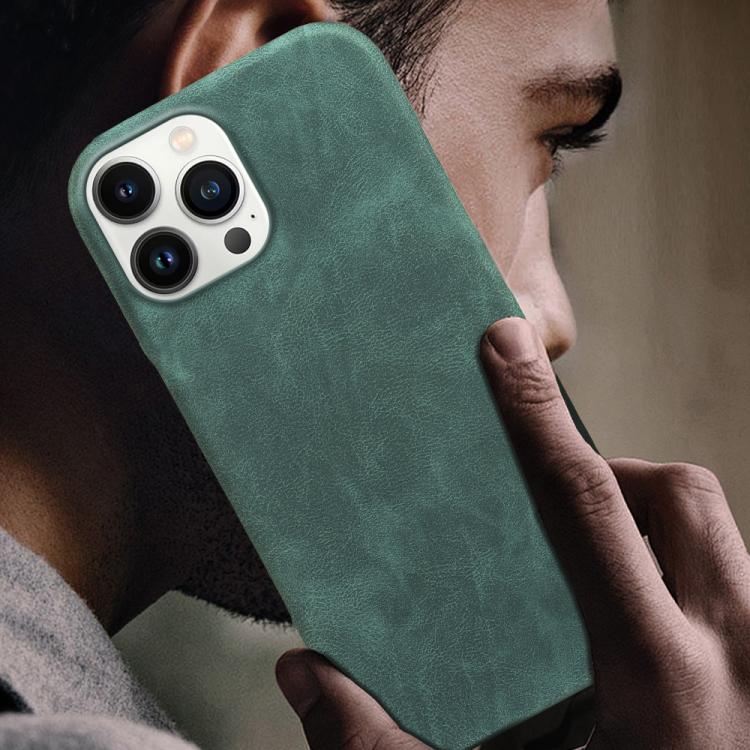For iPhone 13 Pro Retro-skin Magnetic Vegan Leather Back Phone Case