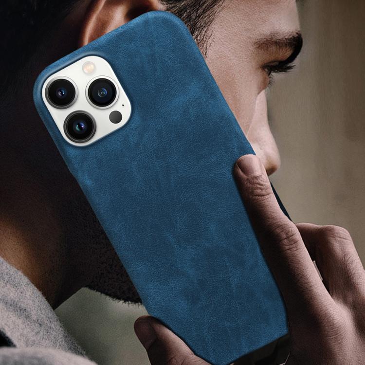 For iPhone 13 Pro Retro-skin Magnetic Vegan Leather Back Phone Case