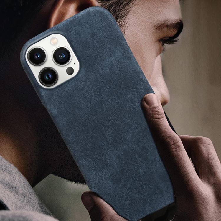 For iPhone 13 Pro Retro-skin Magnetic Vegan Leather Back Phone Case