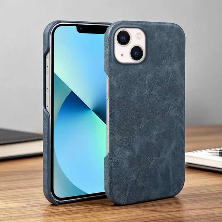 For iPhone 13 Retro-skin Magnetic Vegan Leather Back Phone Case