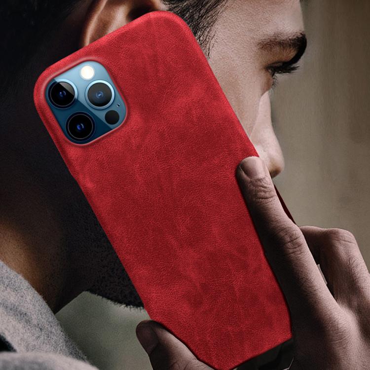 For iPhone 12 Pro Max Retro-skin Magnetic Vegan Leather Back Phone Case