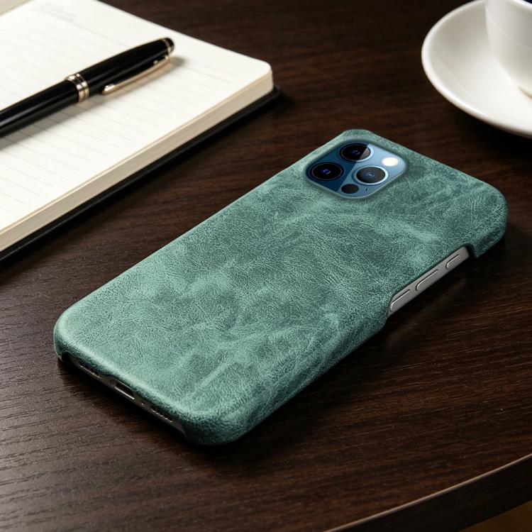 For iPhone 12 Pro Max Retro-skin Magnetic Vegan Leather Back Phone Case