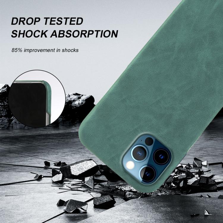For iPhone 12 Pro Max Retro-skin Magnetic Vegan Leather Back Phone Case
