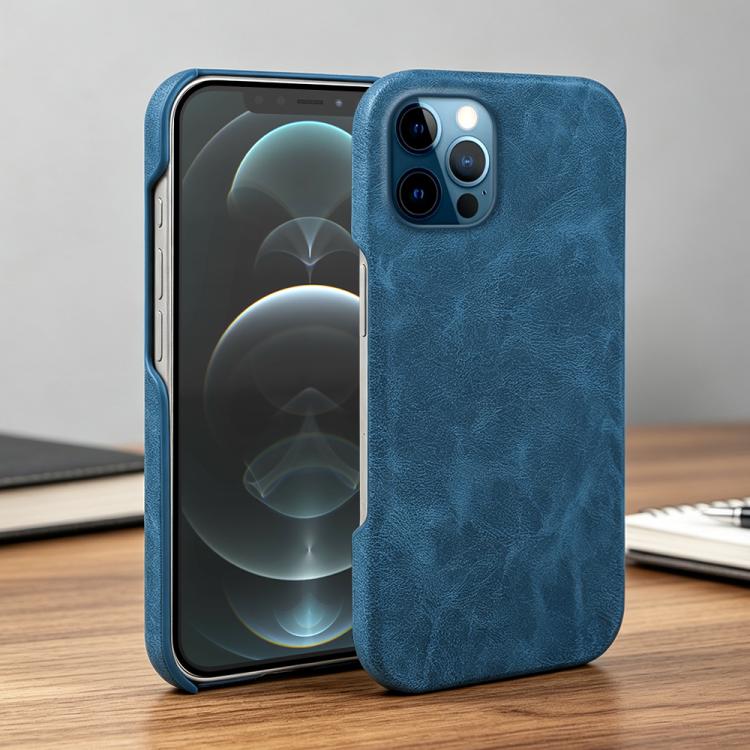 For iPhone 12 Pro Max Retro-skin Magnetic Vegan Leather Back Phone Case