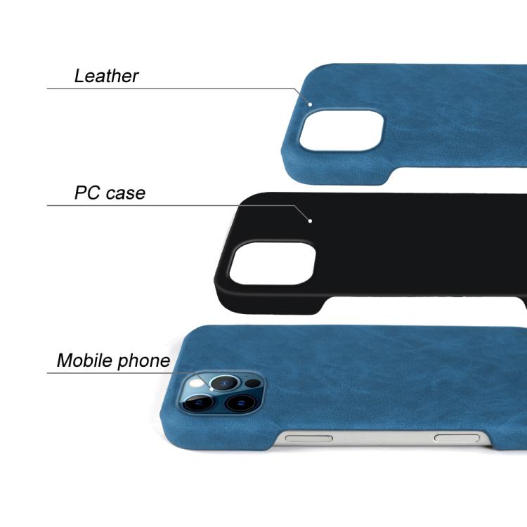 For iPhone 12 Pro Max Retro-skin Magnetic Vegan Leather Back Phone Case