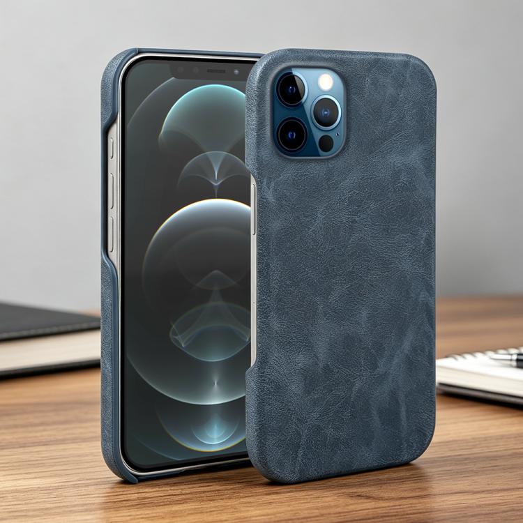 For iPhone 12 Pro Max Retro-skin Magnetic Vegan Leather Back Phone Case