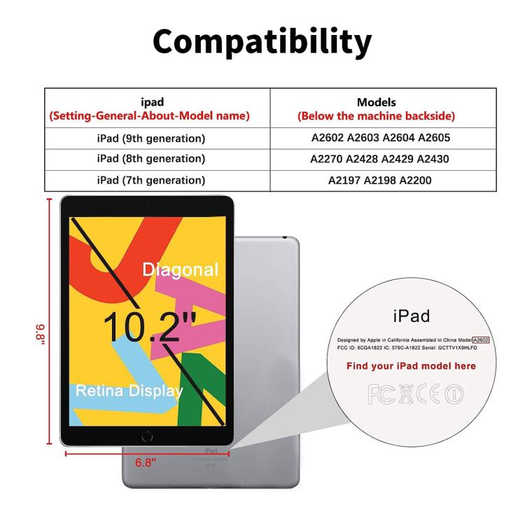 For iPad 10.2 2021 / 2020 / 2019 ENKAY Hat-Prince Easy Install 0.33mm Explosion-proof Tempered Glass Tablet Screen Film