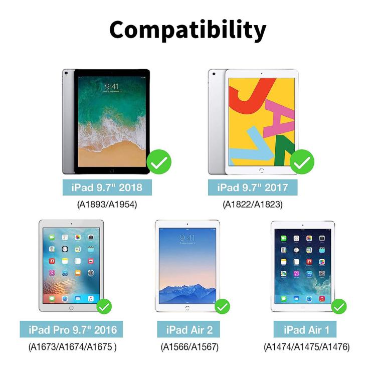 For iPad 9.7 / Air 1 / 2 ENKAY Hat-Prince Easy Install 0.33mm Explosion-proof Tempered Glass Tablet Screen Film