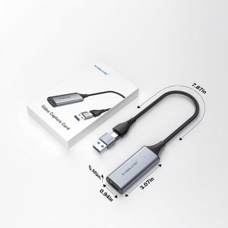 Lemorele AC05 4K HDMI Video Capture Card For Live Streaming and Recording