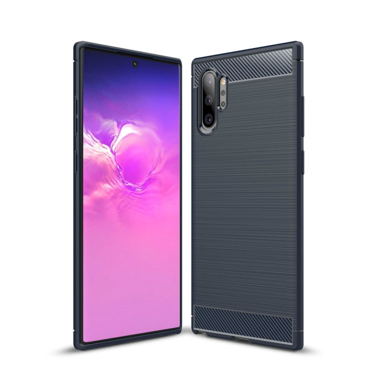 Brushed Texture Carbon Fiber TPU Case for Galaxy Note10 Pro