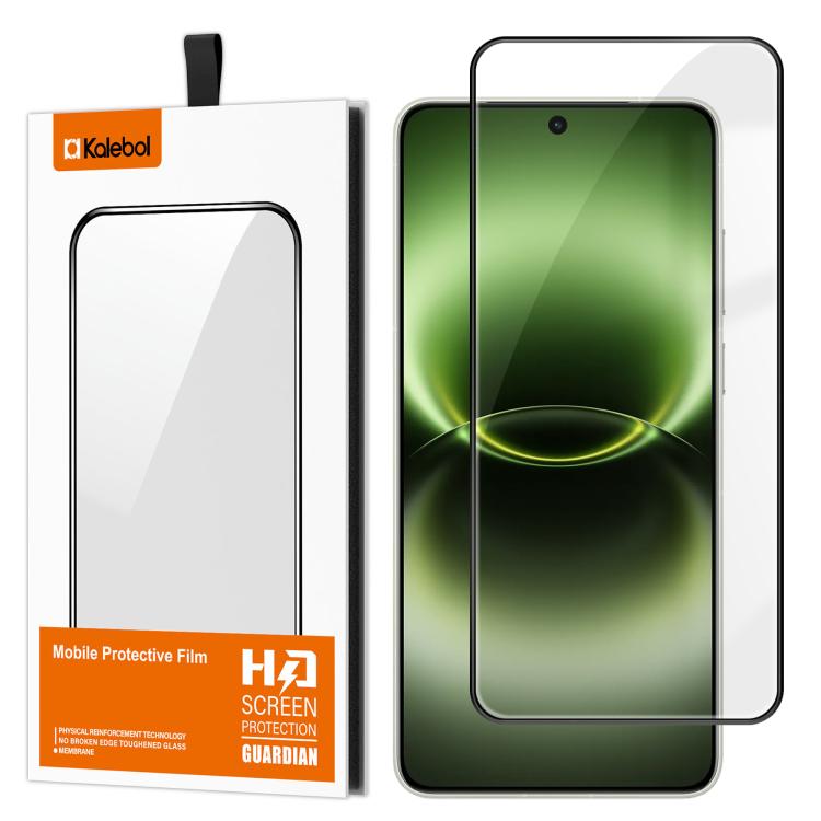 For vivo X300 Ultra Kalebol High-Aluminum Screen-Printed Full-Coverage Anti-Fingerprint Black-Bordered HD Tempered Glass Film