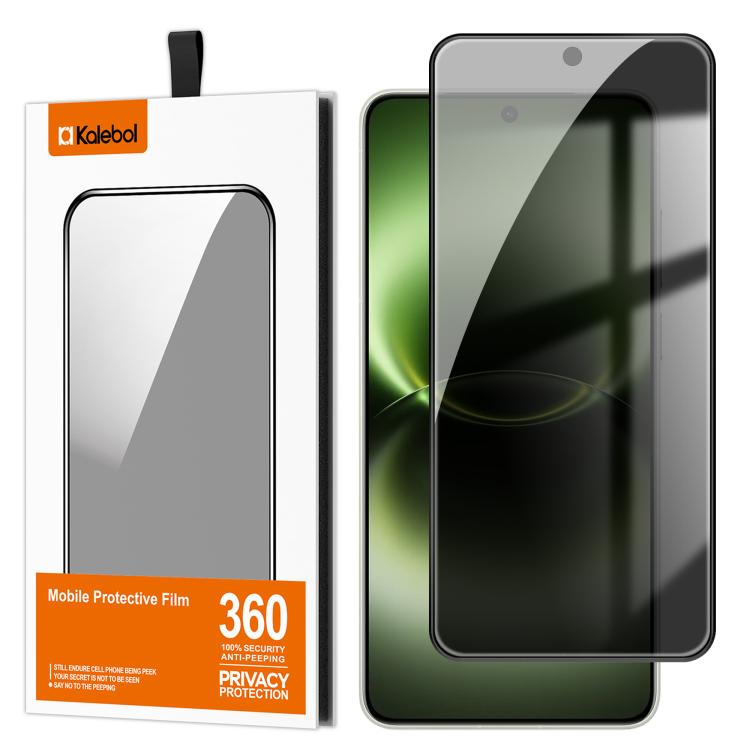 For vivo X300 Ultra Kalebol High-Aluminum Screen-Printed Full-Coverage Black-Border Privacy Tempered Glass Film