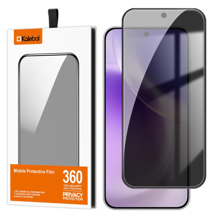 For vivo X300 Kalebol High-Aluminum Screen-Printed Full-Coverage Black-Border Privacy Tempered Glass Film