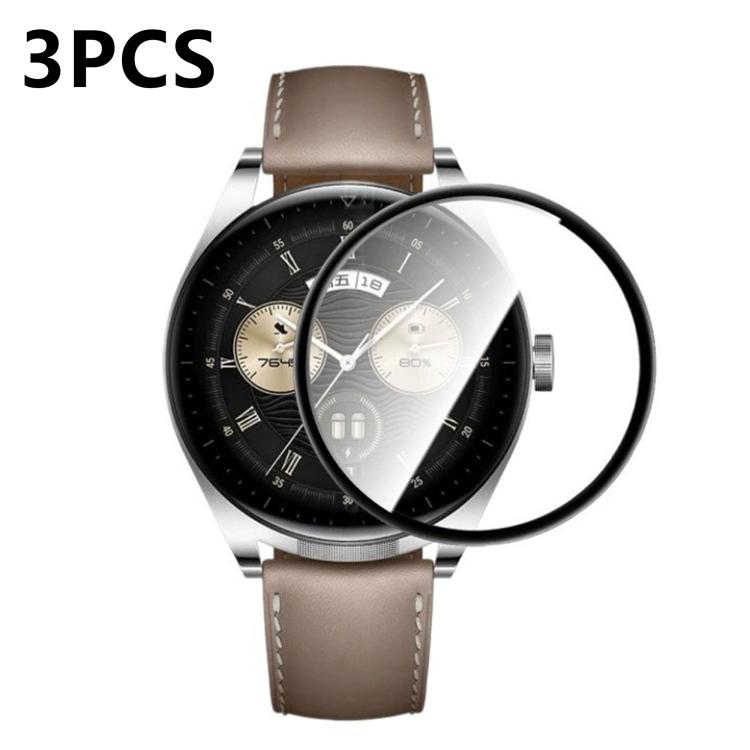 For Huawei Watch Buds 2 3pcs PMMA Composite Material Heat-Bendable HD Screen Protector