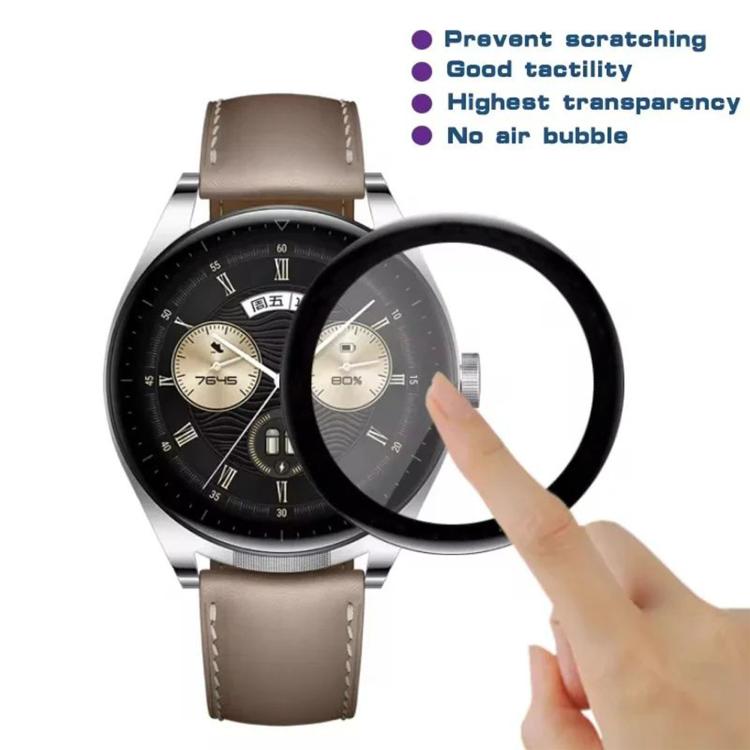 For Huawei Watch Buds 2 3pcs PMMA Composite Material Heat-Bendable HD Screen Protector