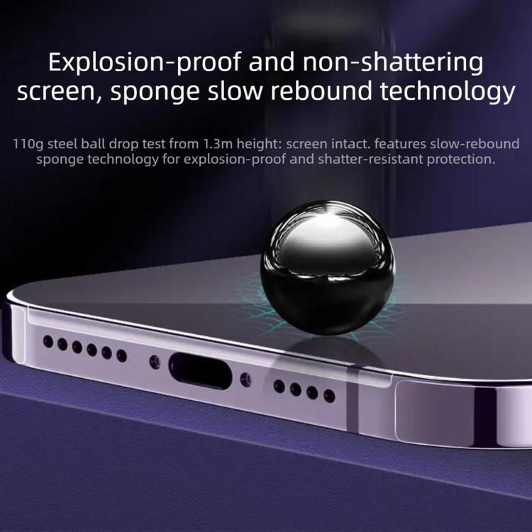 For iPhone 17 Pro 25pcs Diamond Invisible Back Frosted Full-Coverage Hydrogel Film