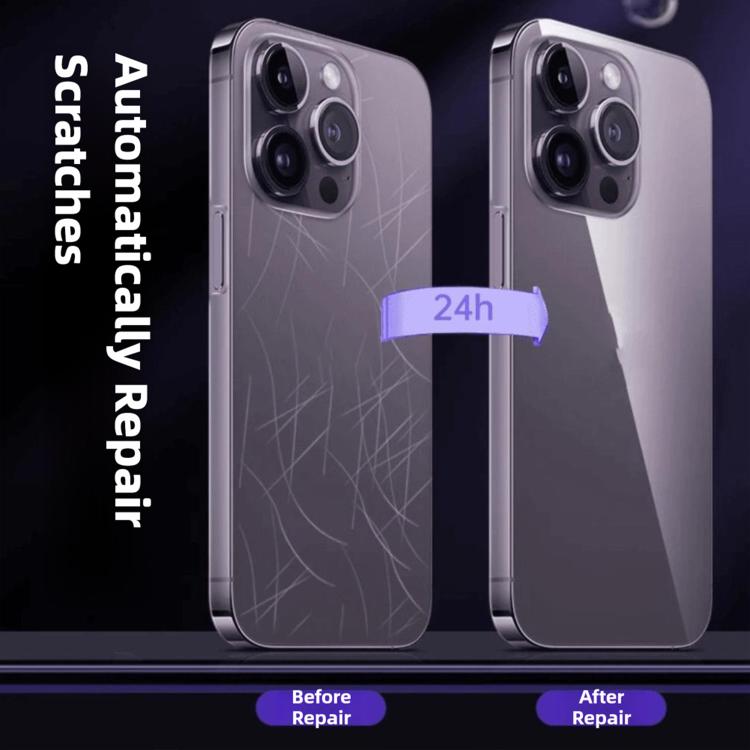 For iPhone 15 Pro Max 5pcs Diamond Invisible Back Transparent HD Full-Coverage Hydrogel Film