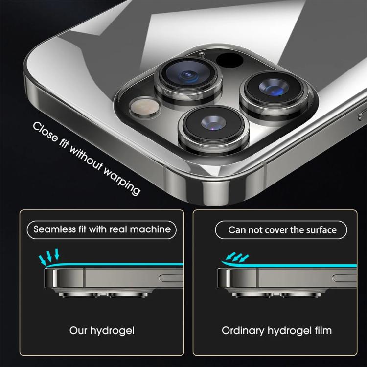 For iPhone 15 Pro Max 5pcs Diamond Invisible Back Transparent HD Full-Coverage Hydrogel Film