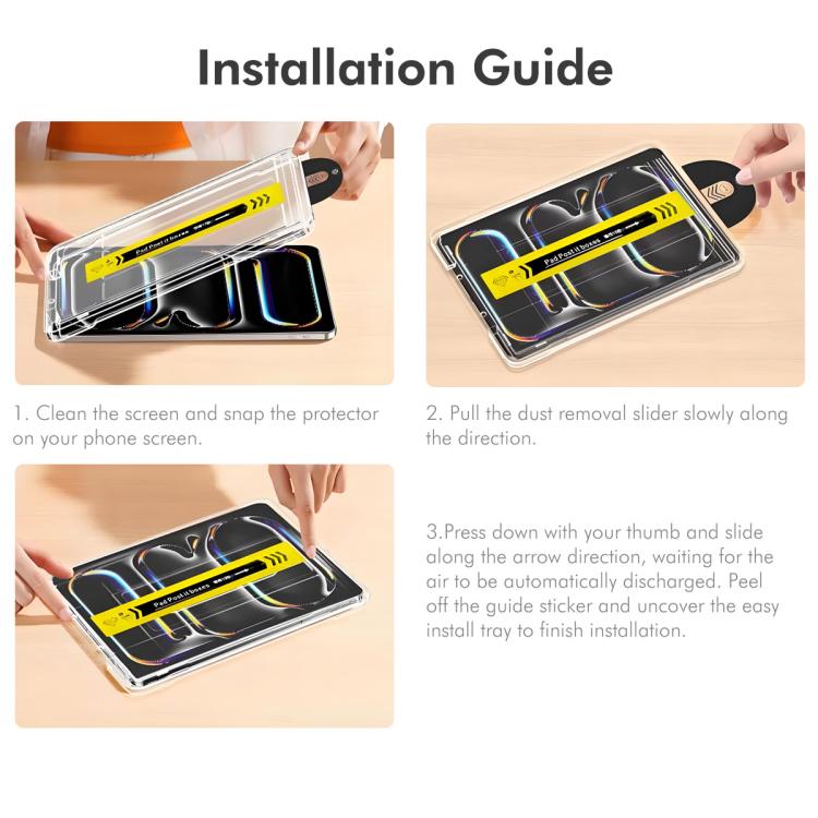 For Galaxy Tab A11+ / A9+ ENKAY Hat-Prince Easy Install 0.33mm Explosion-proof Tempered Glass Tablet Screen Film