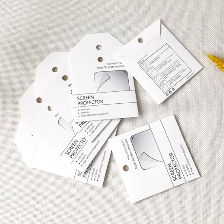 100pcs Watch Screen Protectors Paper Bags Lens Protectors Universal Cardboard Packaging
