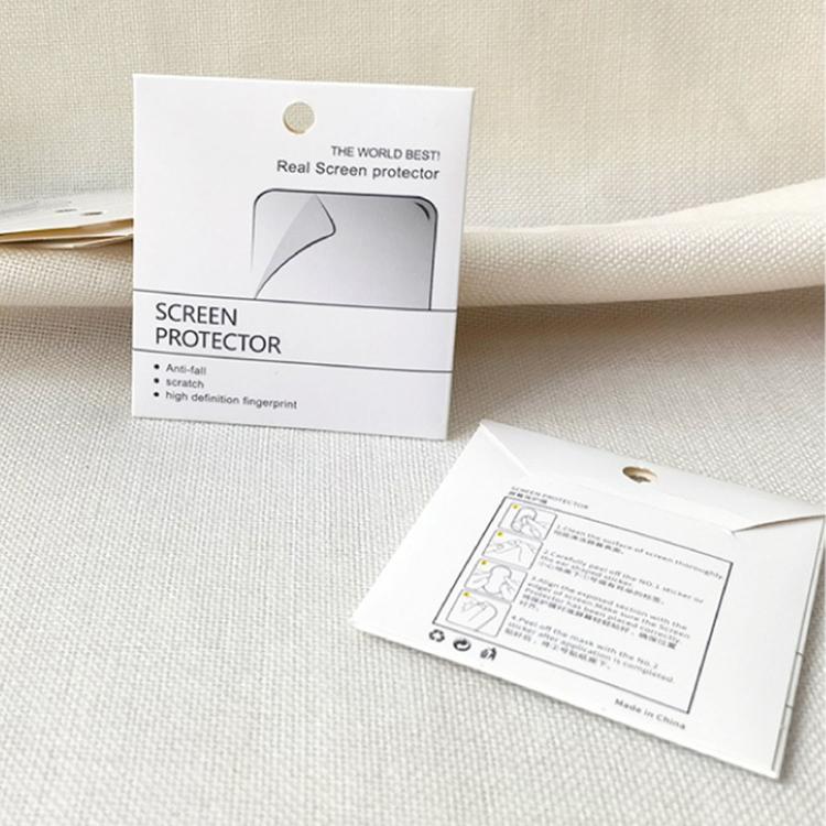 100pcs Watch Screen Protectors Paper Bags Lens Protectors Universal Cardboard Packaging