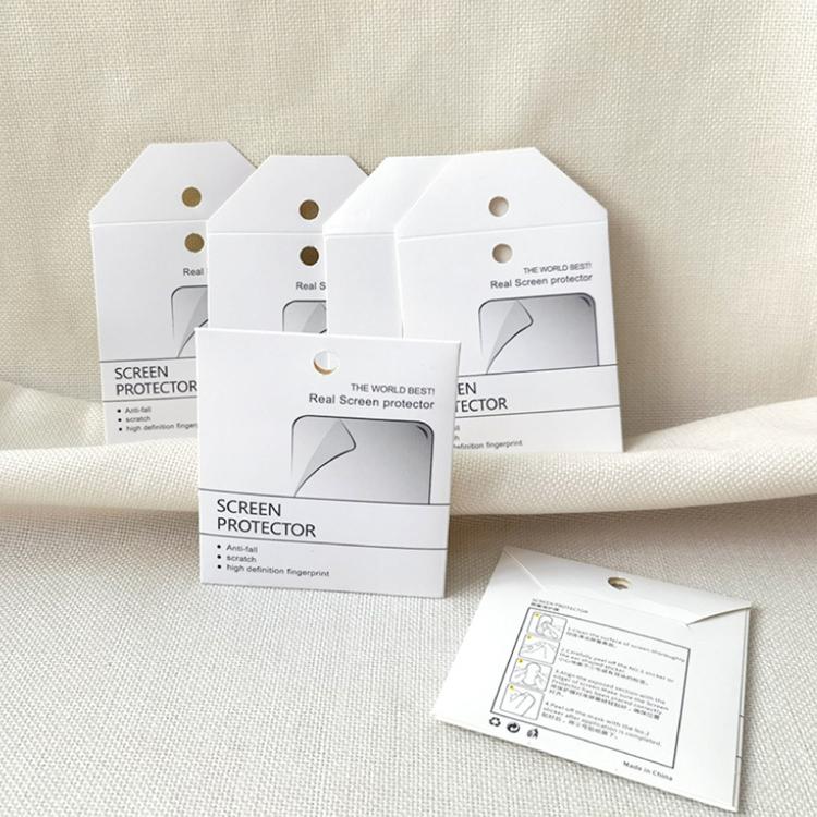 100pcs Watch Screen Protectors Paper Bags Lens Protectors Universal Cardboard Packaging
