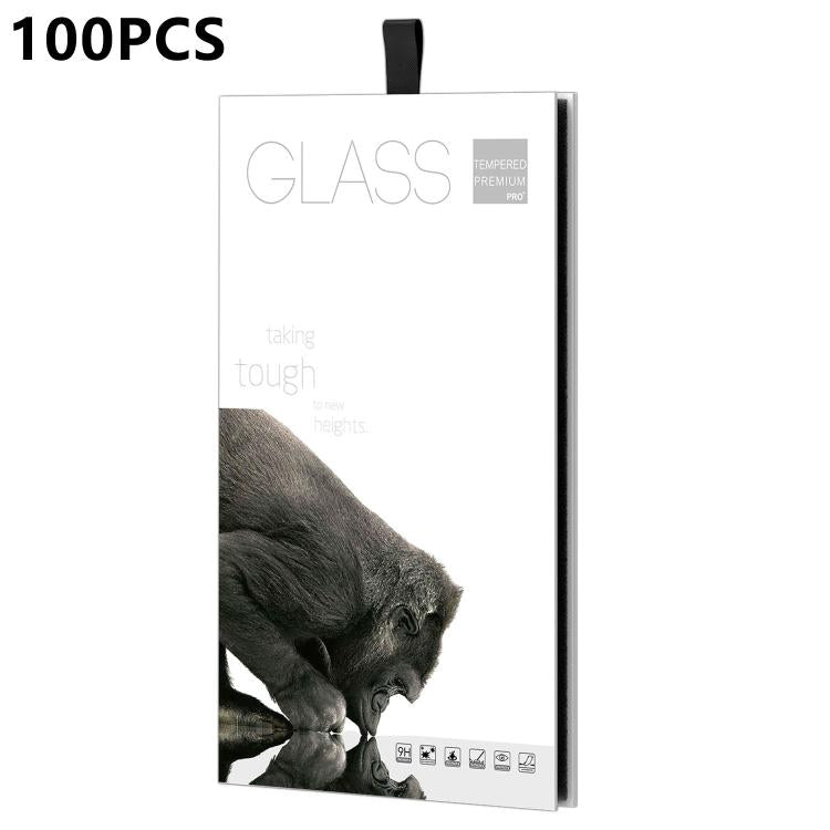 100pcs Gorilla Glass Screen Protector Folding Rigid Case Packaging Box with Hook
