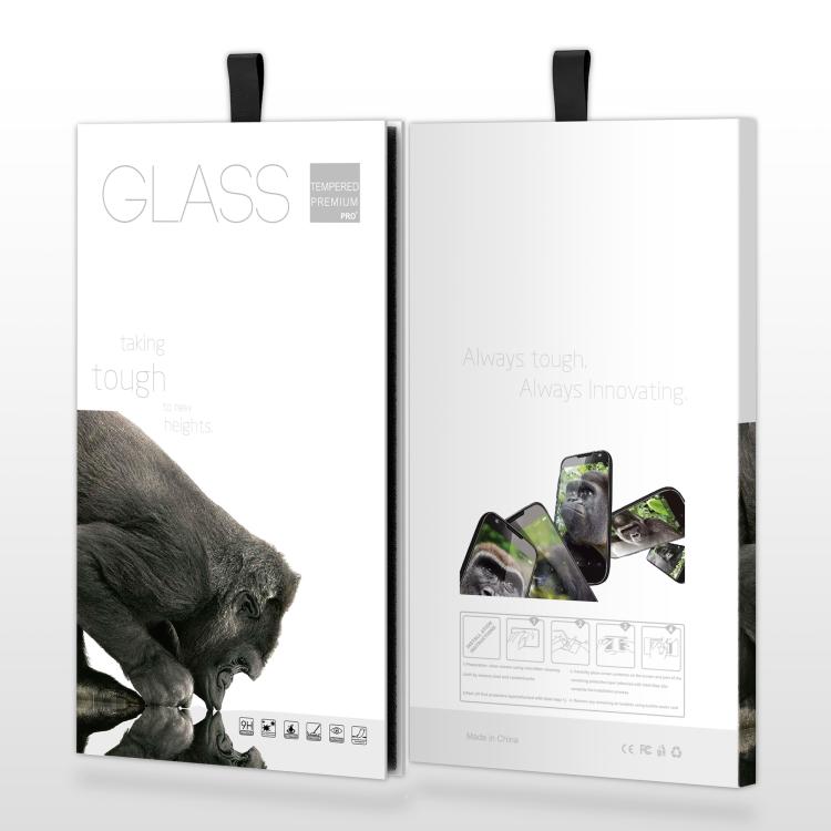 100pcs Gorilla Glass Screen Protector Folding Rigid Case Packaging Box with Hook