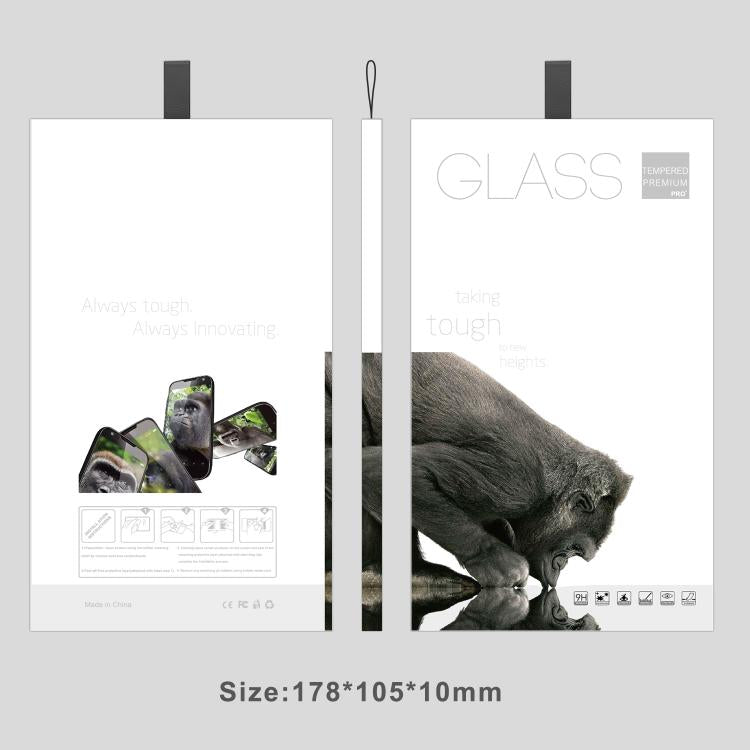 100pcs Gorilla Glass Screen Protector Folding Rigid Case Packaging Box with Hook