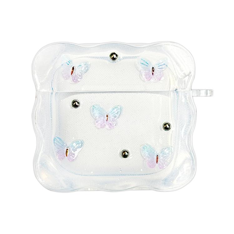 For Airpods 3 Super-Fairy Gradient Butterfly Wireless Bluetooth Earphone Case - Transparent