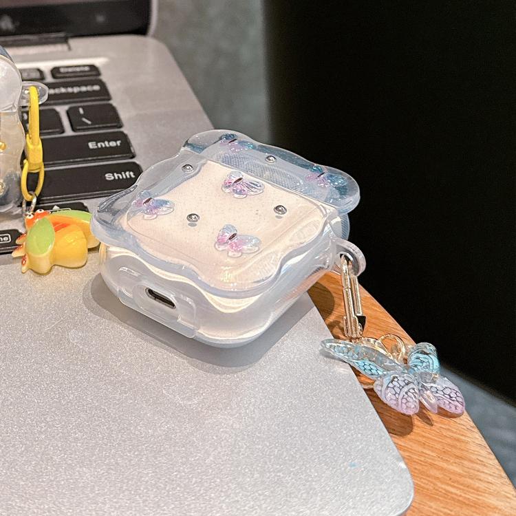 For Airpods 3 Super-Fairy Gradient Butterfly Wireless Bluetooth Earphone Case - Transparent
