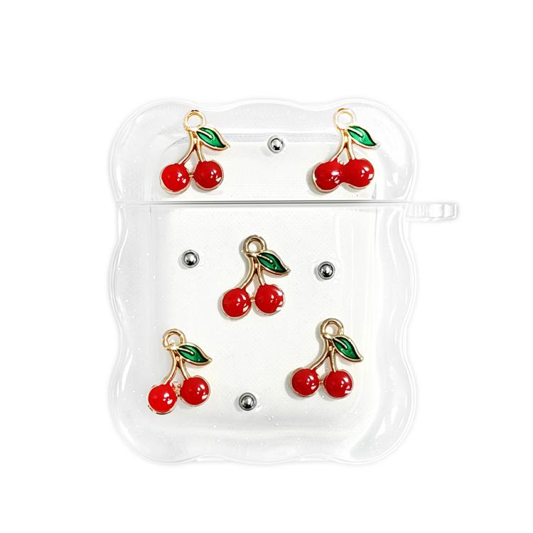 For Airpods 3 Girly Cherry Wireless Bluetooth Earphone Case - Transparent