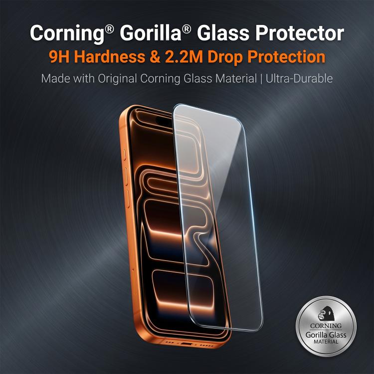 For iPhone 14 Pro Max Kalebol Corning Glass Screen Printed HD Super Strong Electroplated Tempered Glass Film