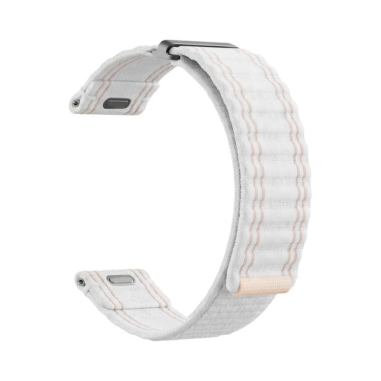 20mm Press Button Quick Release Wave Texture Nylon Loop Watch Band