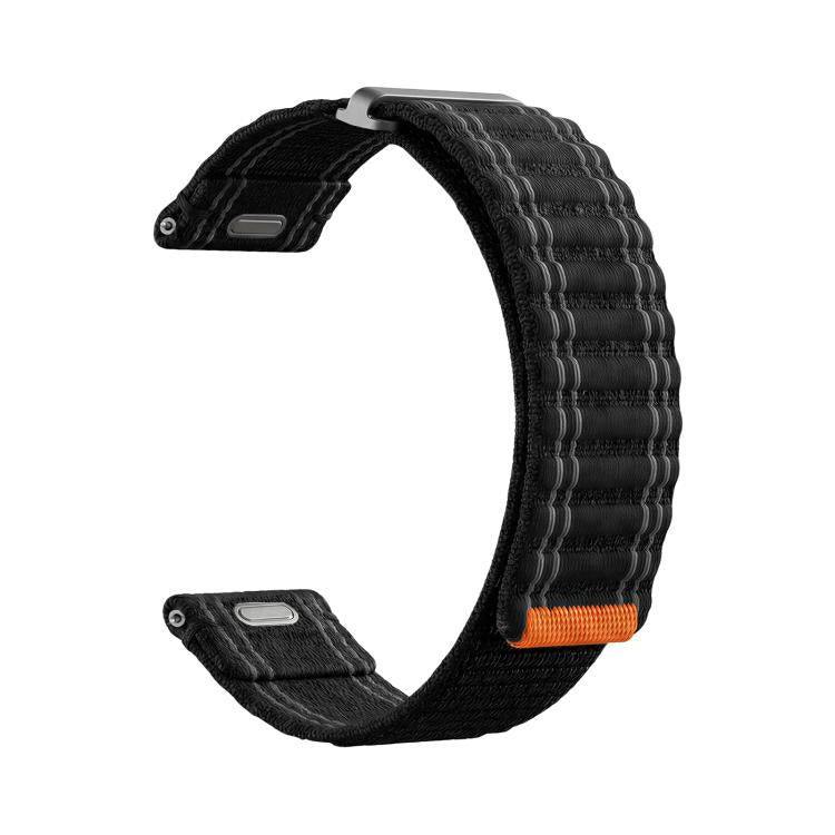 22mm Press Button Quick Release Wave Texture Nylon Loop Watch Band
