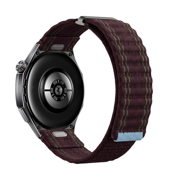 22mm Press Button Quick Release Wave Texture Nylon Loop Watch Band