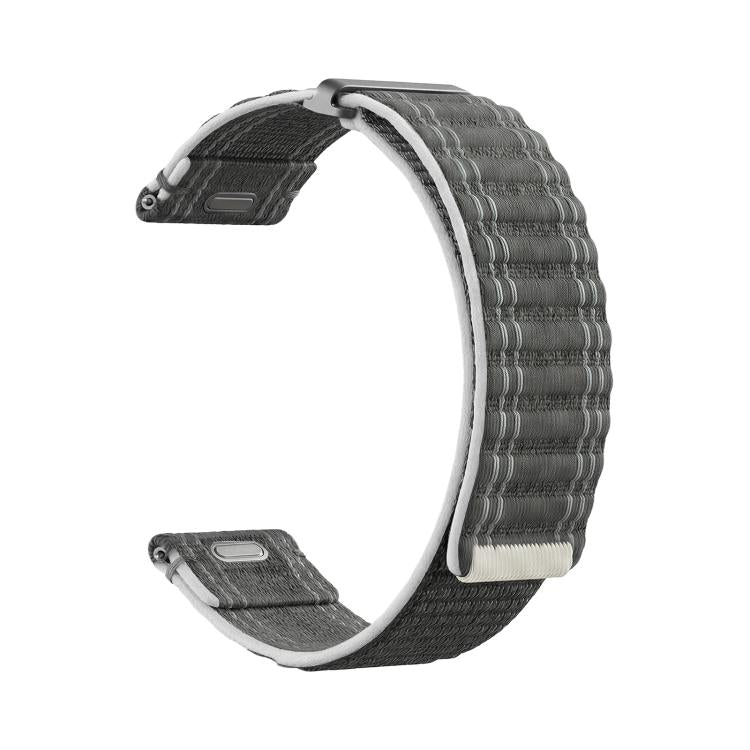 22mm Press Button Quick Release Wave Texture Nylon Loop Watch Band