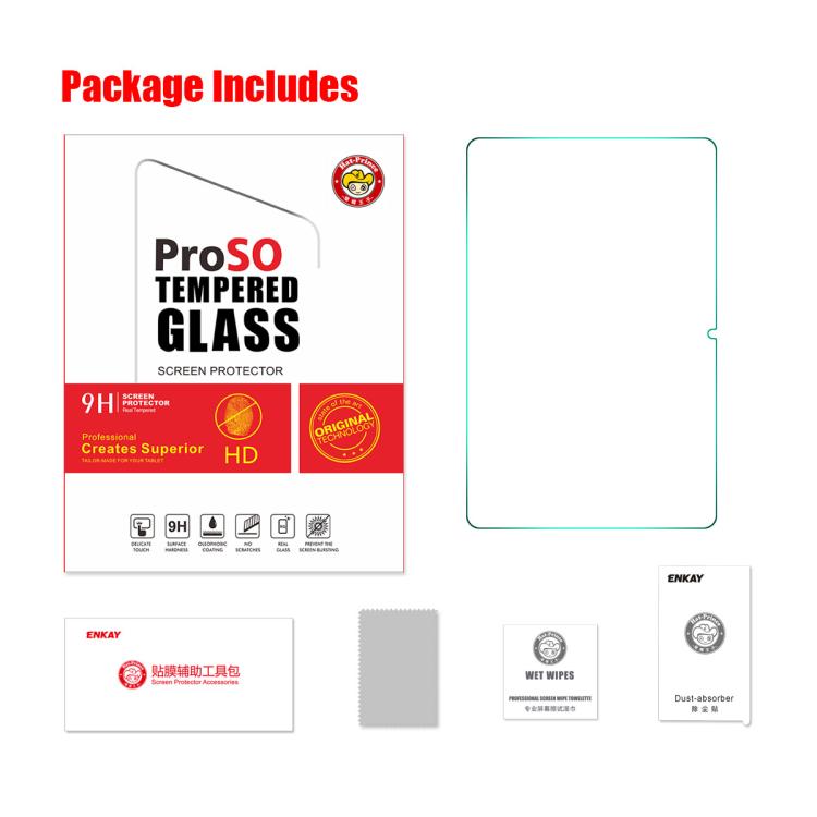 For  Lenovo Idea Tab Pro Gen 2 13 ENKAY Hat-Prince 0.33mm Explosion-proof Tempered Glass Film