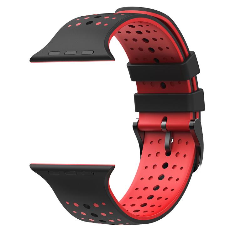 For Apple Watch 46mm / 49mm / 45mm / 44mm Starry Sky Pattern Two Color Silicone Watch Band