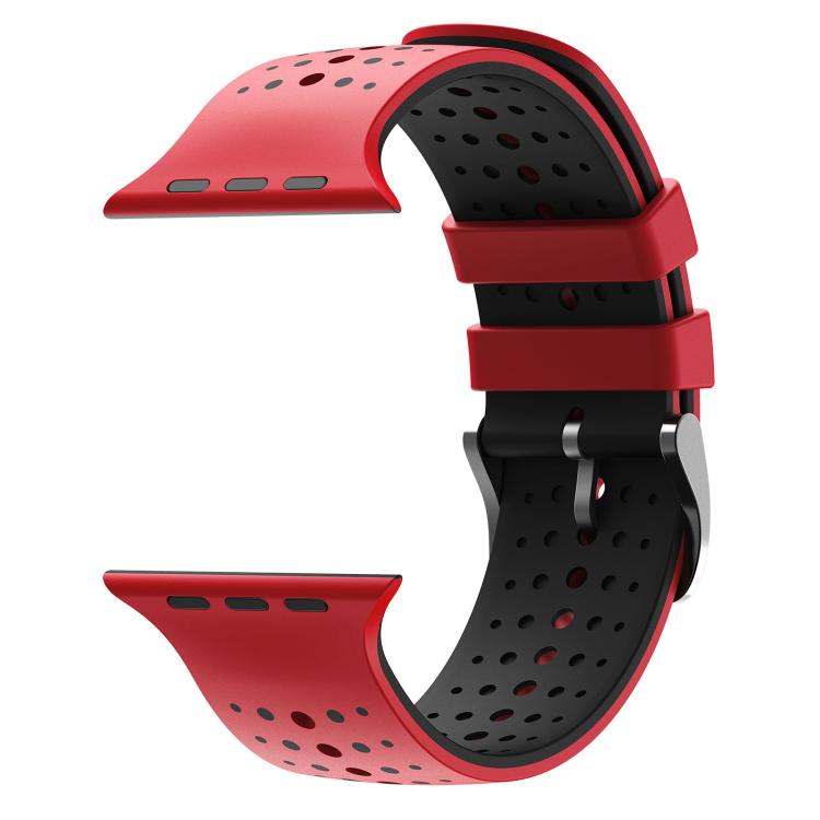 For Apple Watch 46mm / 49mm / 45mm / 44mm Starry Sky Pattern Two Color Silicone Watch Band