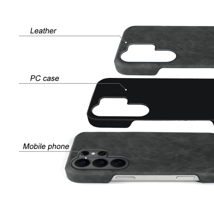 For Galaxy S26 Ultra 5G Retro-skin Magnetic Vegan Leather Back Phone Case