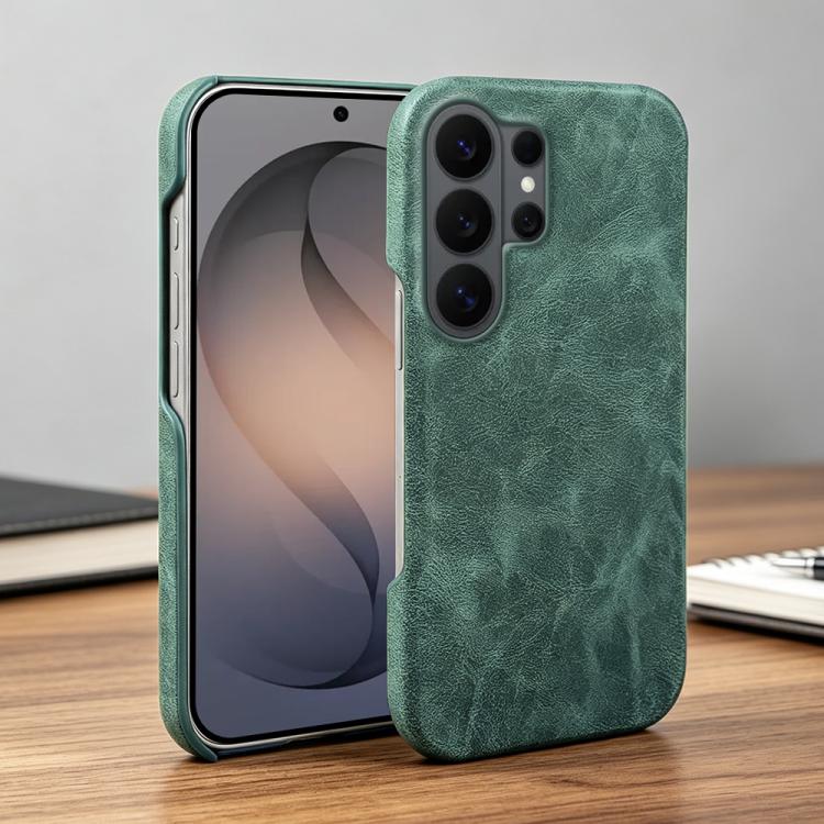 For Galaxy S26 Ultra 5G Retro-skin Magnetic Vegan Leather Back Phone Case