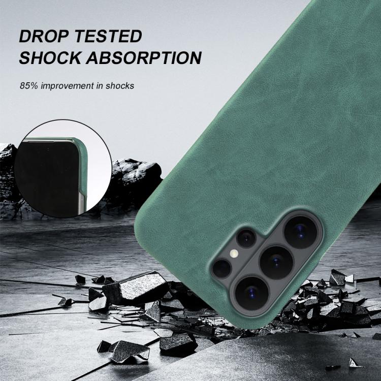For Galaxy S26 Ultra 5G Retro-skin Magnetic Vegan Leather Back Phone Case
