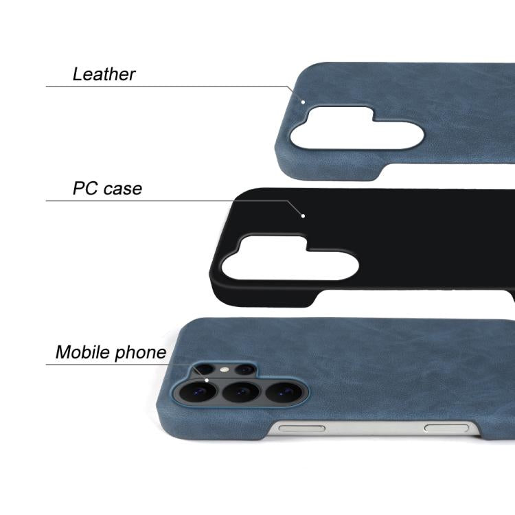 For Galaxy S26 Ultra 5G Retro-skin Magnetic Vegan Leather Back Phone Case